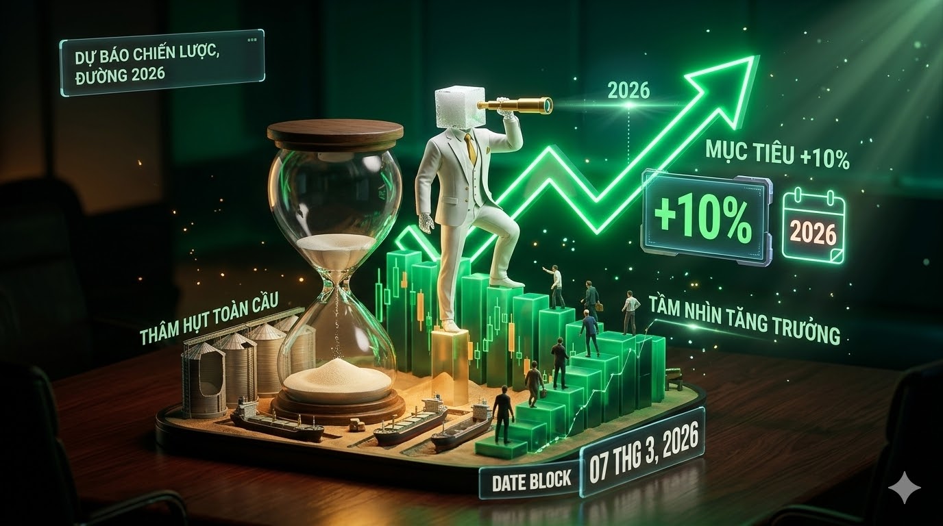 Giá đường dự báo tăng 10% vào cuối năm 2026 trước thềm thâm hụt nguồn cung toàn cầu